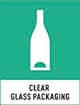 Clear glass packaging icon