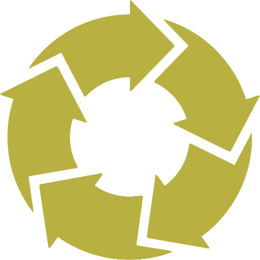 Illustration för cirkulärt kretslopp