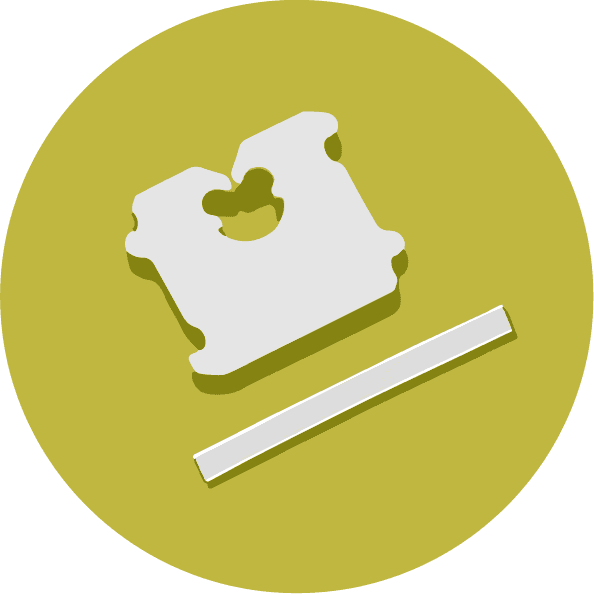 En illustration med två olika sorters påsklämmor.