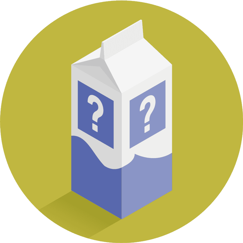 Illustration på en vätskekartong.