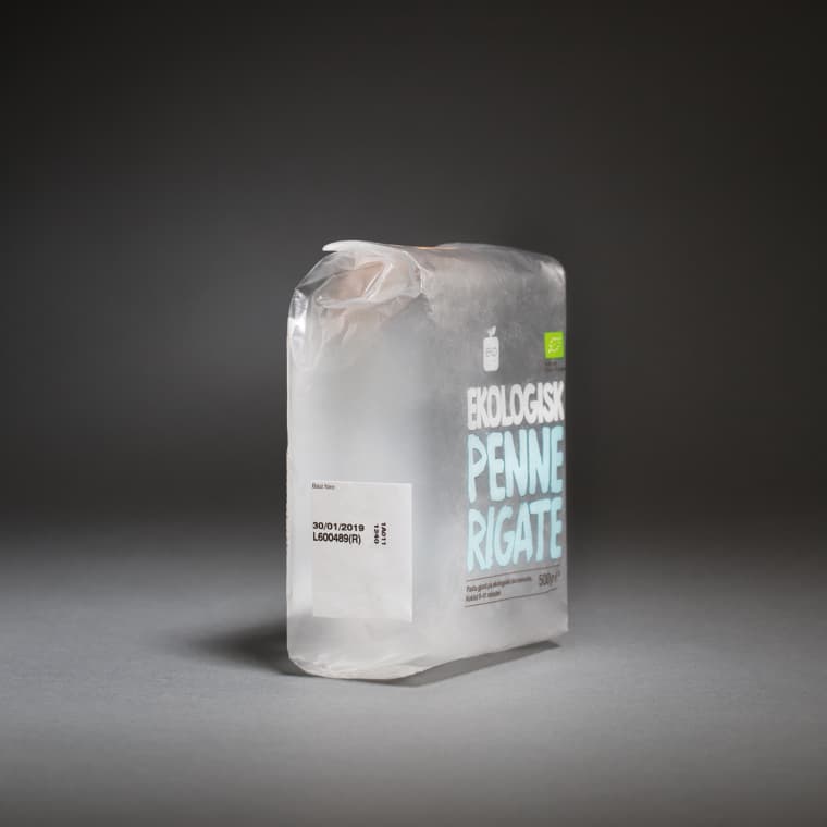 En tom flexibel förpackning med tryck. Foto: Daniel Milton